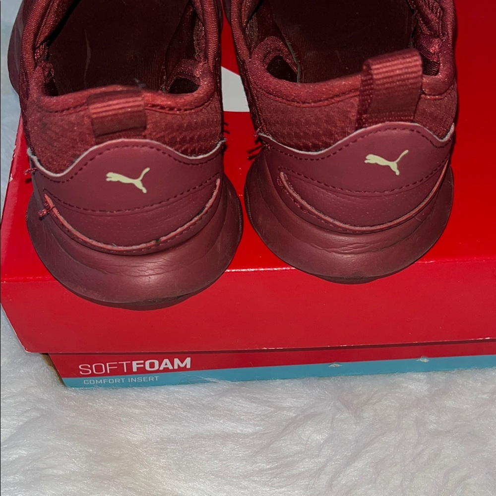 PUMA Woman’s Dare WNS EP Pomegranate - Metallic Gold SoftFoam Sneakers - Picture 5 of 7